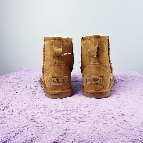 Snow boot, SHEEPSKIN WATERPROOF LEATHER WOOL Fur Lined Shearling Winter boot, 7 - Picture 3 of 8